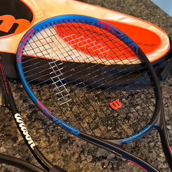 Wilson Fusion and Head Tennis Rackets with Bag - EUC - Picture 4 of 11